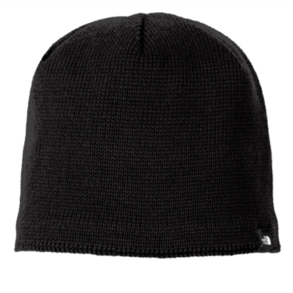 EUC- The North Face Unisex Classic Knit Beanie w/Bright Pink Lining